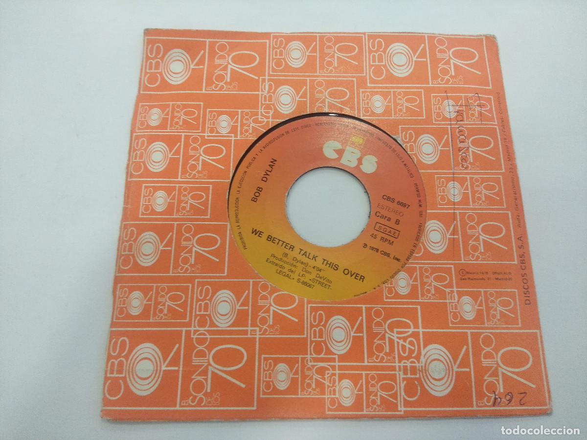 Discos de vinilo: BOB DYLAN/BABY STOP CRYING/SINGLE. - Foto 4