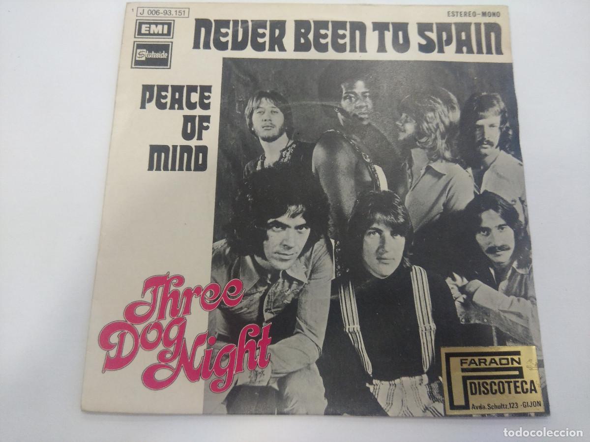 Discos de vinilo: THREE DOG NIGHT/NEVER BEEN TO SPAIN/SINGLE. - Foto 1