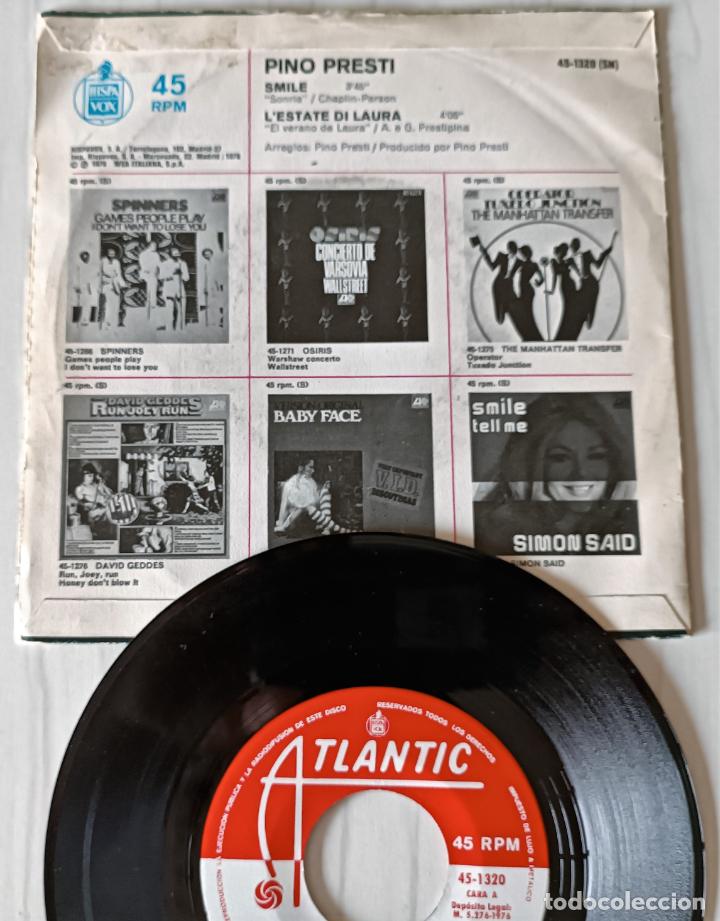 Discos de vinilo: PINO PRESTI - SMILE ATLANTIC - 1976 - Foto 2