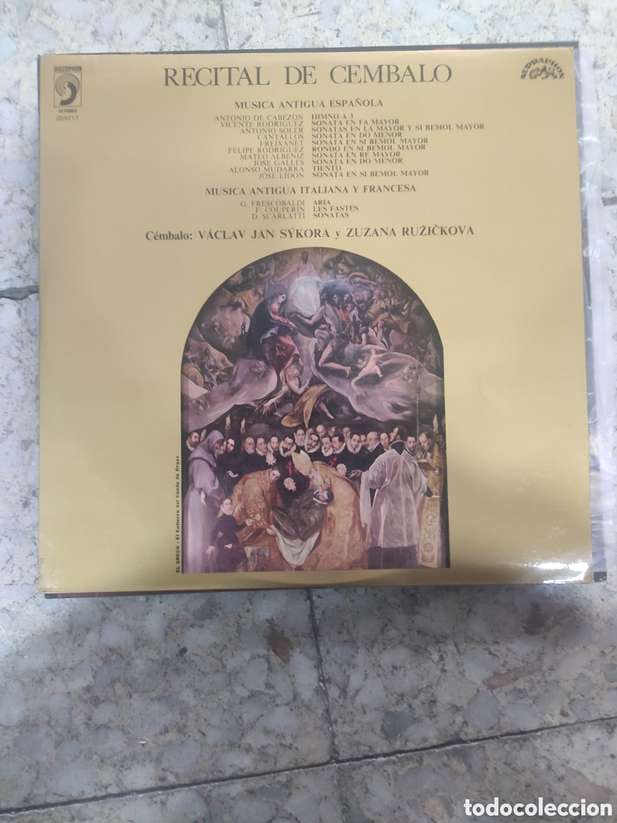 Vinyl-Schallplatten: RECITAL DE CEMBALO. VACLAV JAN SYKORA. ZUZANA RUZICKOVA. DISCOPHON 1974