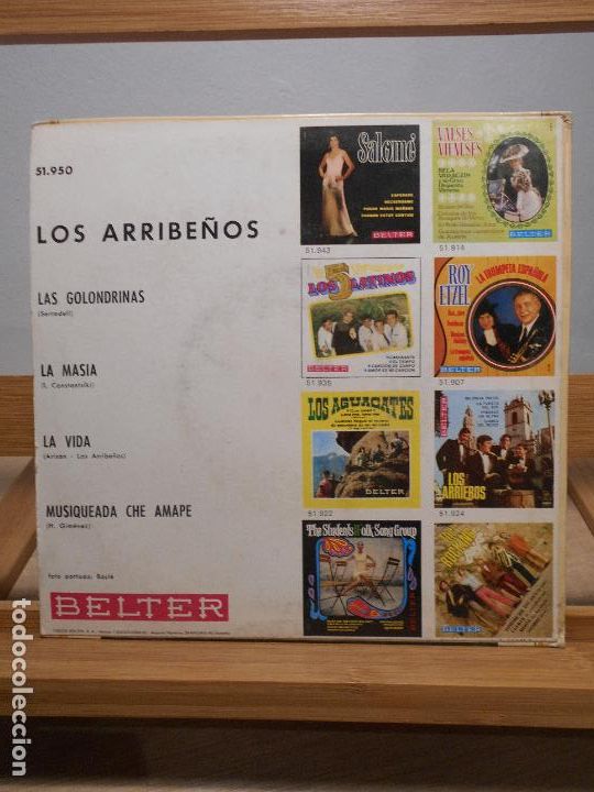 Discos de vinilo: EP ESPA&Ntilde;OL - LOS ARRIBE&Ntilde;OS - Las golondrinas - Foto 2