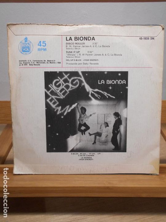 Discos de vinilo: LA BIONDA - DISCO ROLLER (HISPAVOX, 1979) - Foto 2