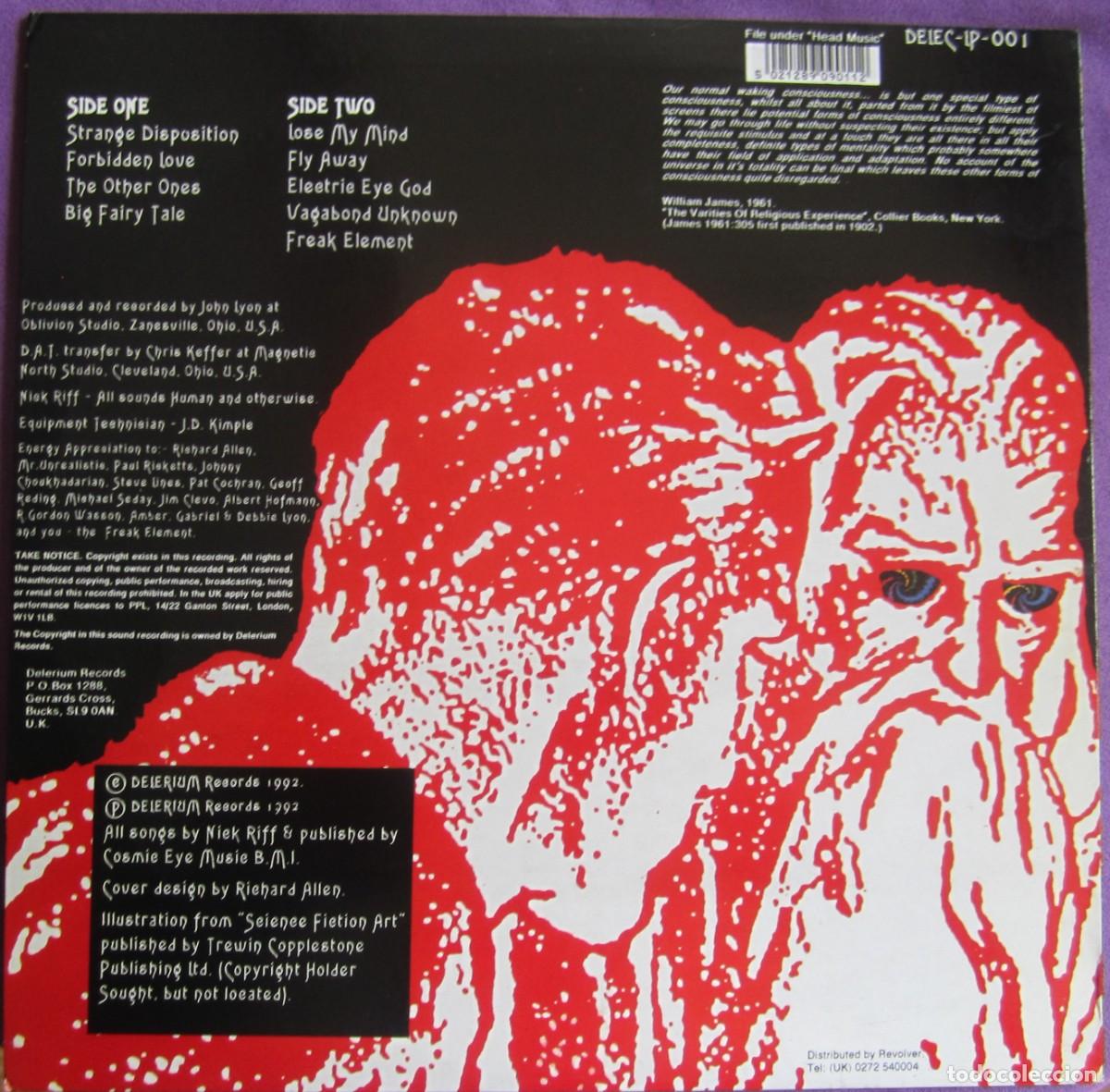 Discos de vinilo: NICK RIFF: FREAK ELEMENT. MAGN&Iacute;FICO PSYCHO U.S.A. - Foto 2