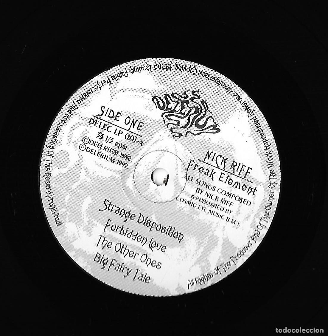 Discos de vinilo: NICK RIFF: FREAK ELEMENT. MAGN&Iacute;FICO PSYCHO U.S.A. - Foto 4