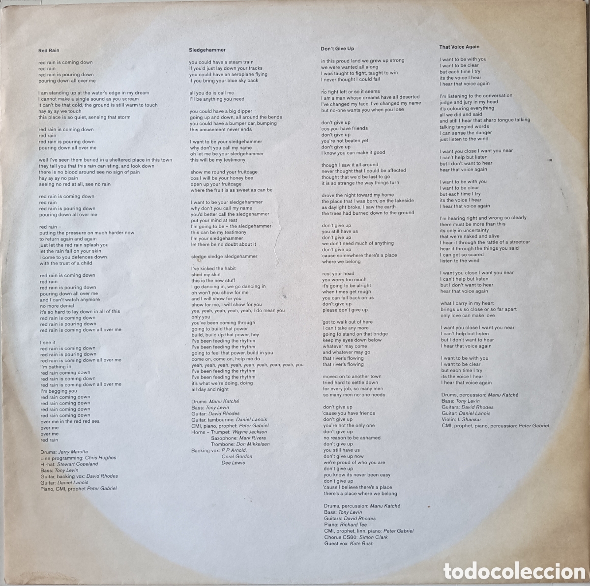 Discos de vinilo: Peter Gabriel, 1986 - So - Foto 3