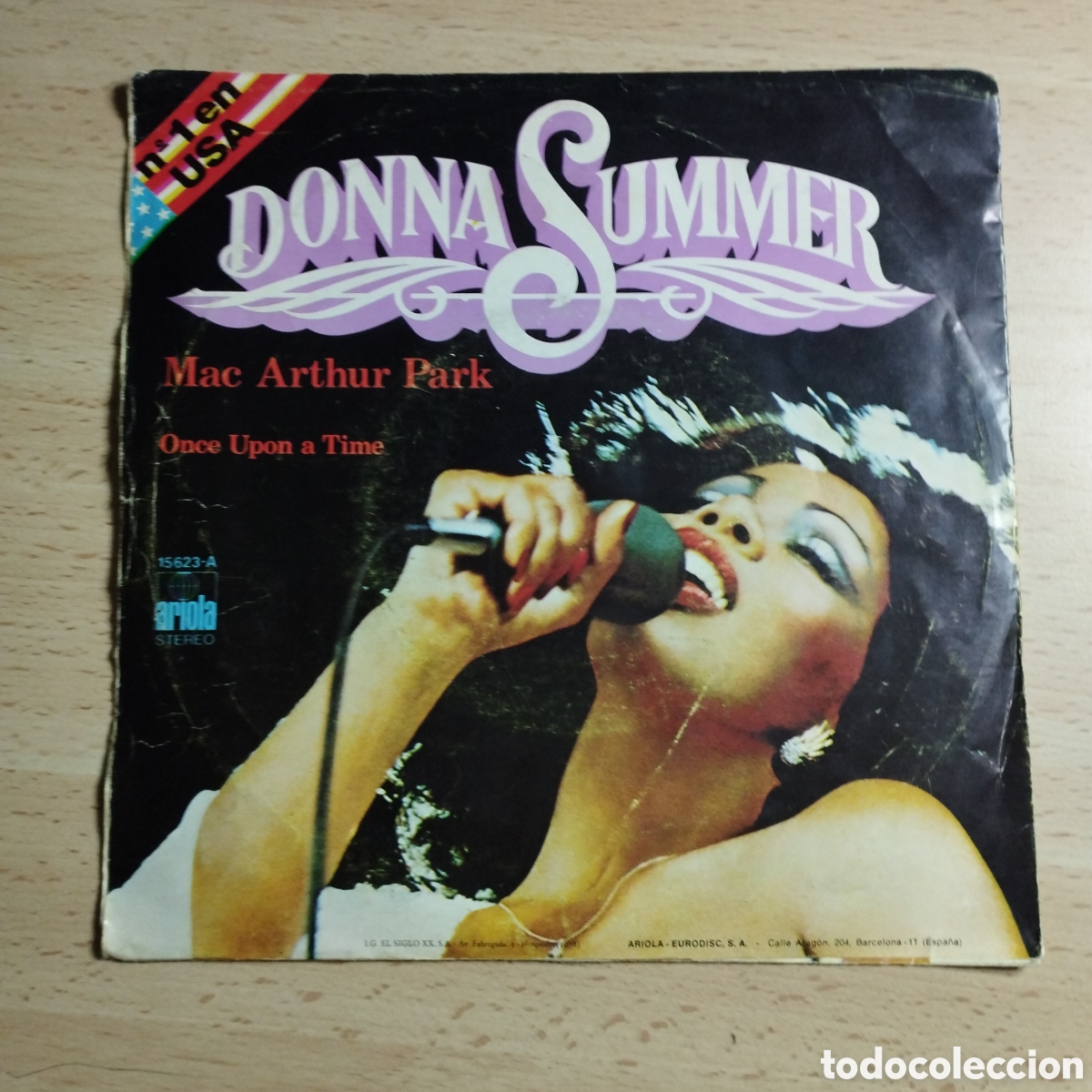 Discos de vinilo: Single 7&rdquo; Donna Summer 1978 . Mac Arthur park + Once Upon a Time. - Foto 2