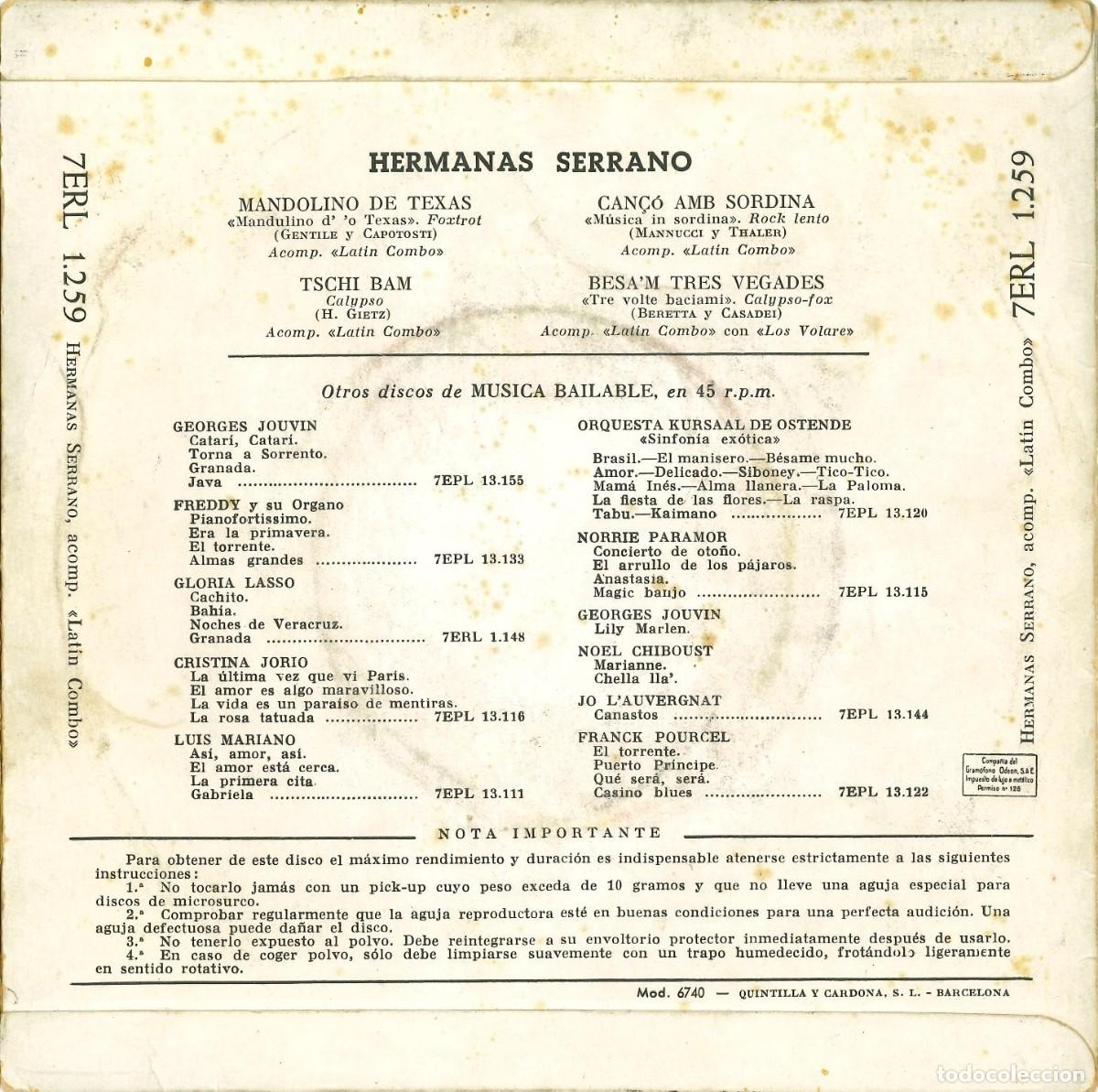 Discos de vinilo: HERMANAS SERRANO CANTAN EN CATAL&Aacute;N LOS &Eacute;XITOS INTERNACIONALES - Foto 2