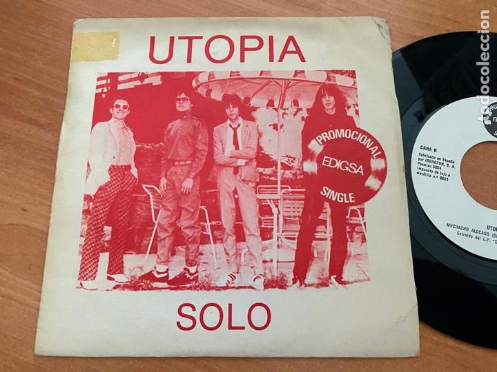 Discos de vinilo: UTOPIA (SOLO) SINGLE ESPA&Ntilde;A PROMO 1981 (EPI02) - Foto 1