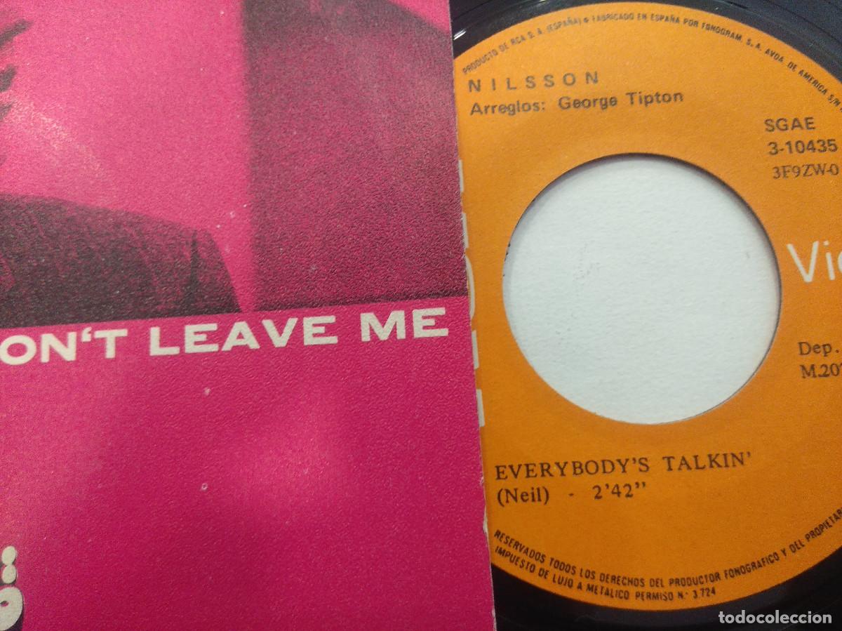 Discos de vinilo: NILSSON/EVERYBODYS TALKIN/SINGLE. - Foto 2