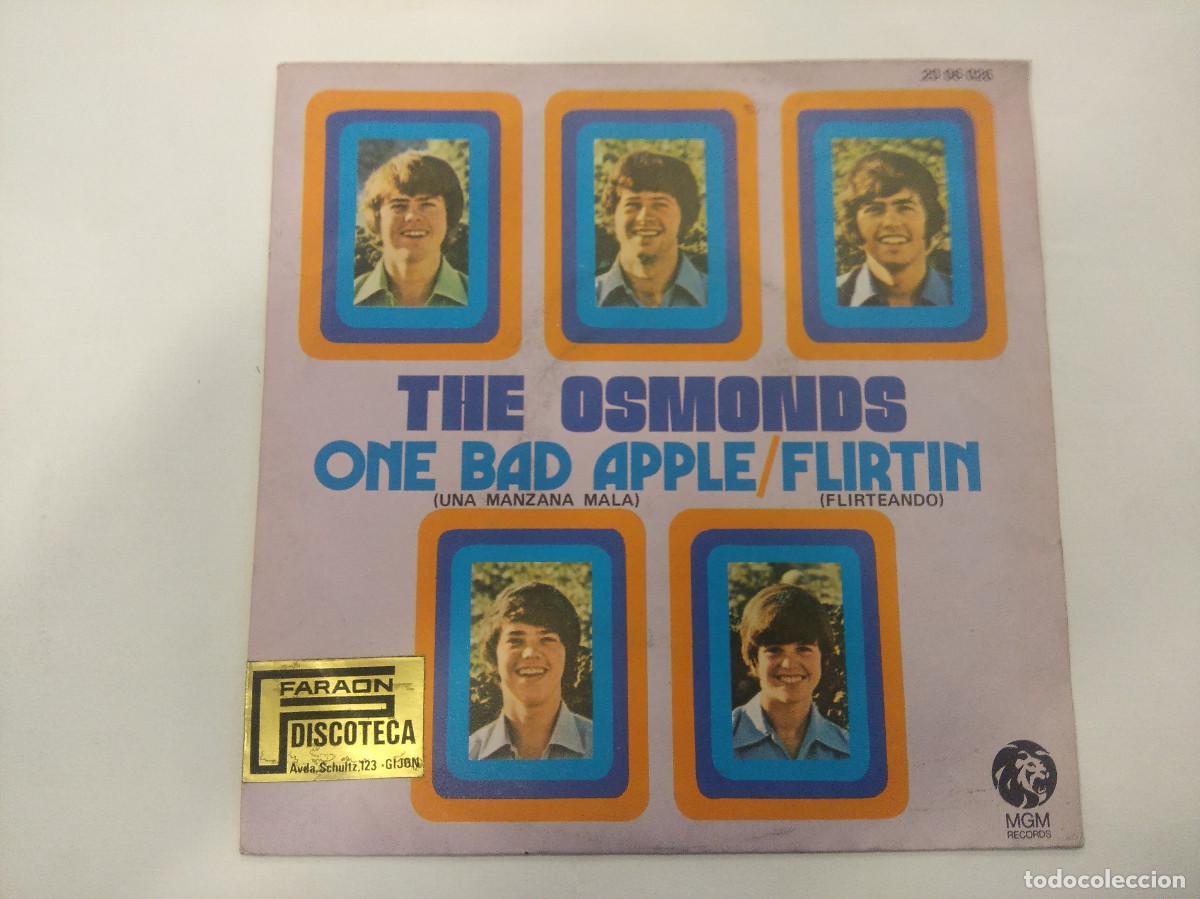Discos de vinilo: THE OSMONDS/ONE BAD/SINGLE. - Foto 1