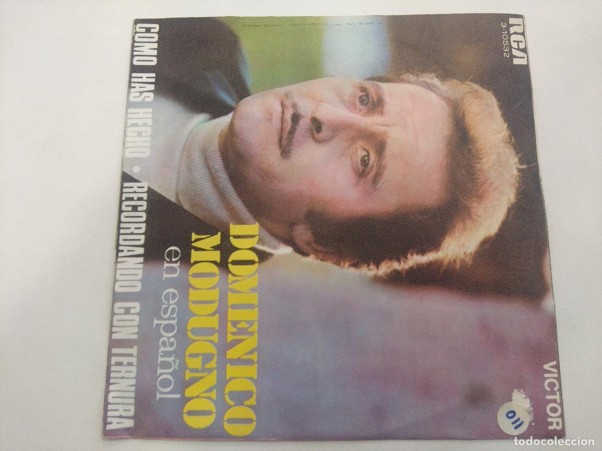 Discos de vinilo: DOMENICO MODUGNO/COMO HAS HECHO/SINGLE. - Foto 3