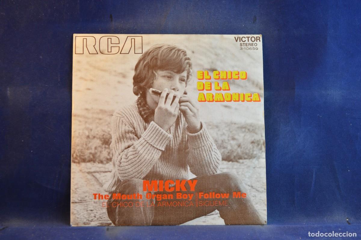 Discos de vinilo: MICKY - EL CHICO DE LA ARMONICA - SINGLE - Foto 1
