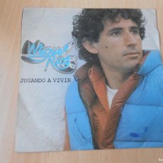 Dischi in vinile: MIGUEL RIOS, SG, JUGANDO A VIVIR + 1, AÑO 1981, POLYDOR 20 62 333