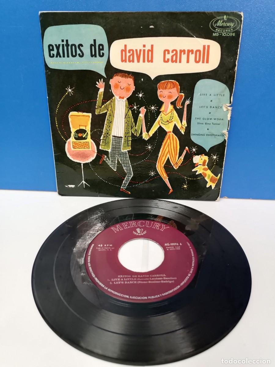 Discos de vinilo: EXITOS DE DAVID CARROLL - LIVE A LITTLE LETS DANCE - SINGLE DISCO DE VINILO - Foto 1