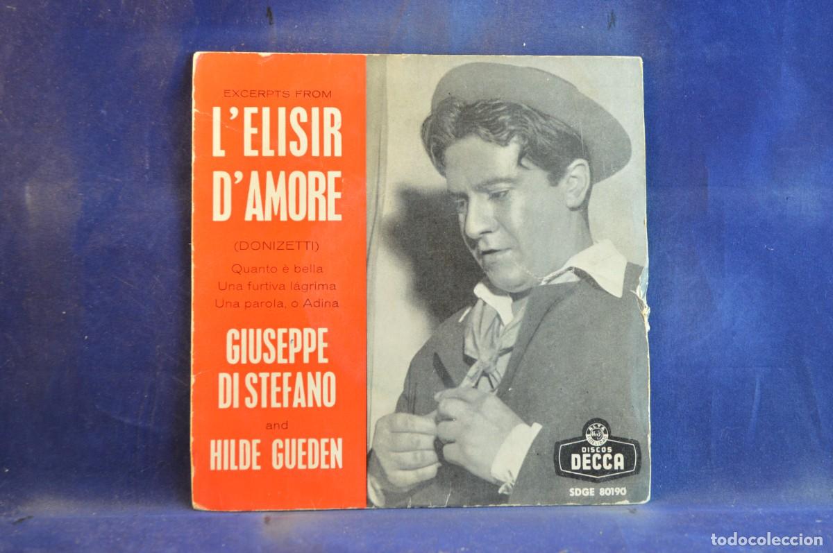 Discos de vinilo: LELISIR DAMORE - DONIZETTI - EP - Foto 1