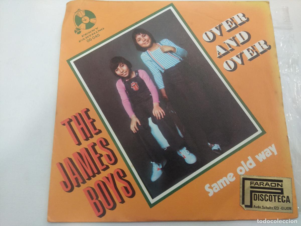 Discos de vinilo: THE JAMES BOYS/OVER AND OVER/SINGLE. - Foto 1