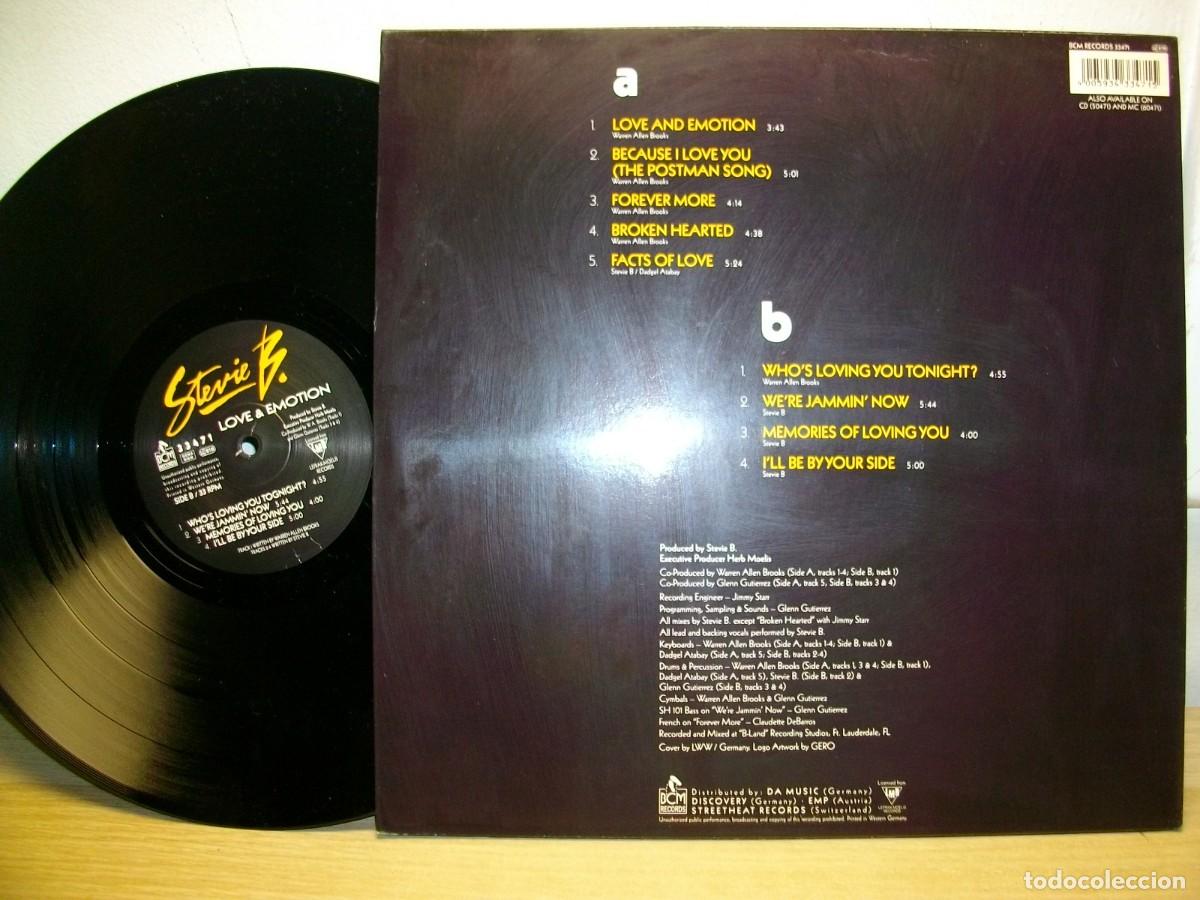 Discos de vinilo: Stevie B. &ndash; Love & Emotion LP - Foto 2