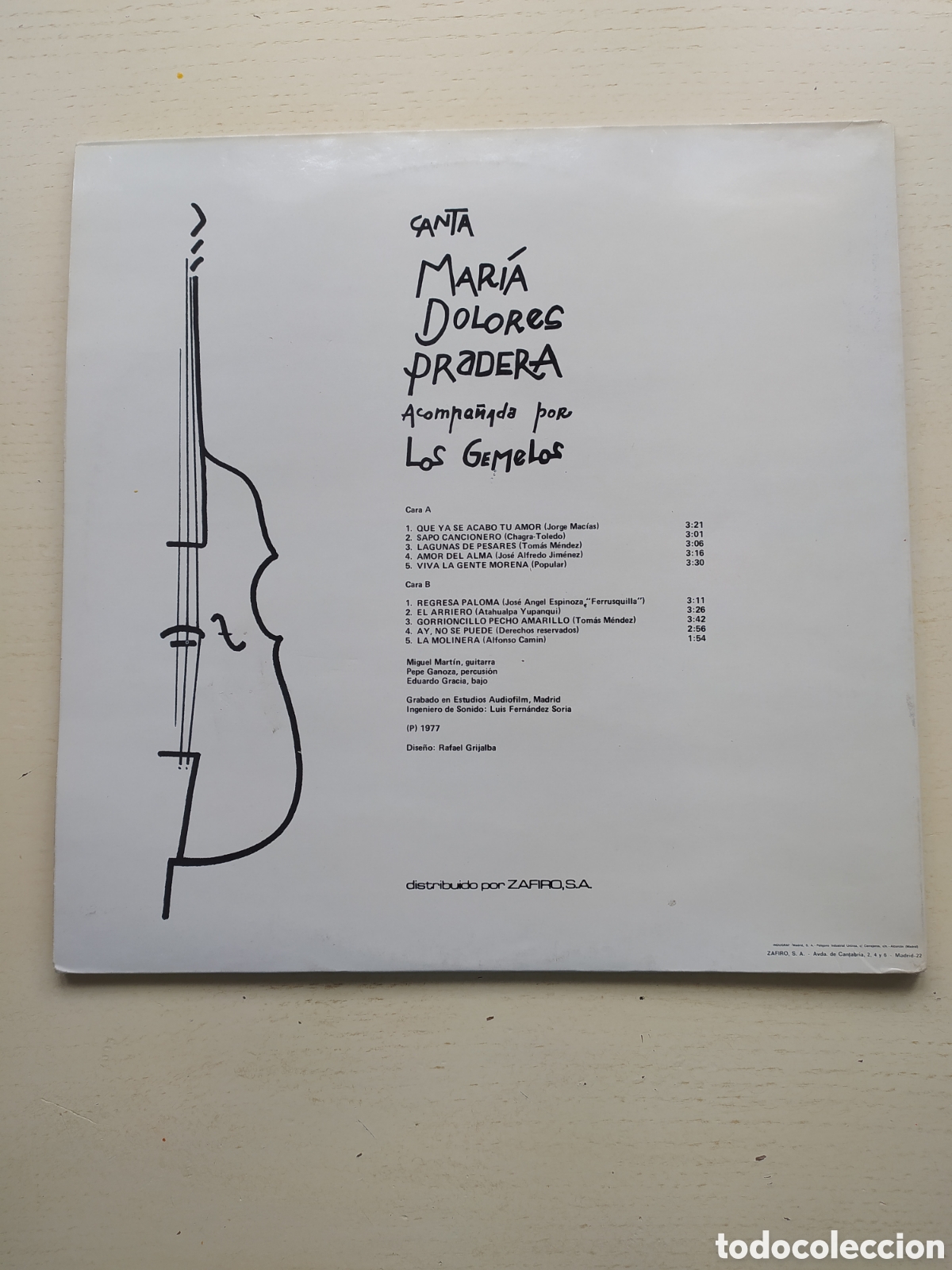 Discos de vinilo: LP Mar&iacute;a Dolores Pradera - Foto 2