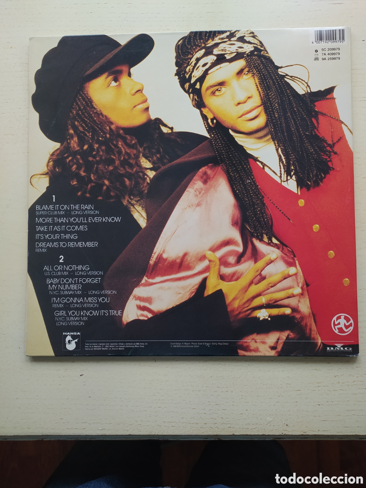 Discos de vinilo: LP Milli Vanilli - Foto 2