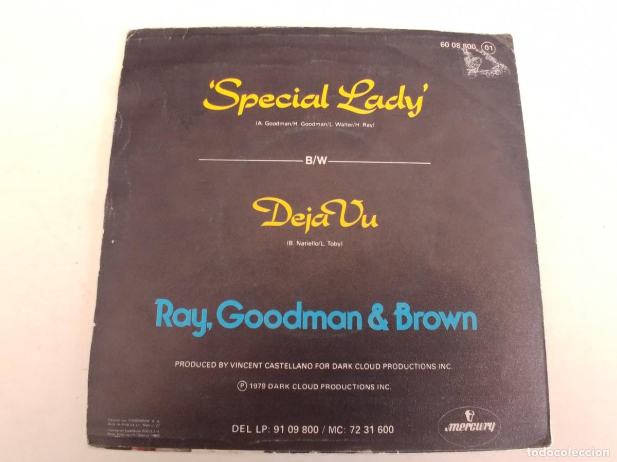 Discos de vinilo: RAY GOODMAN & BROWN-SINGLE SPECIAL LADY - Foto 2