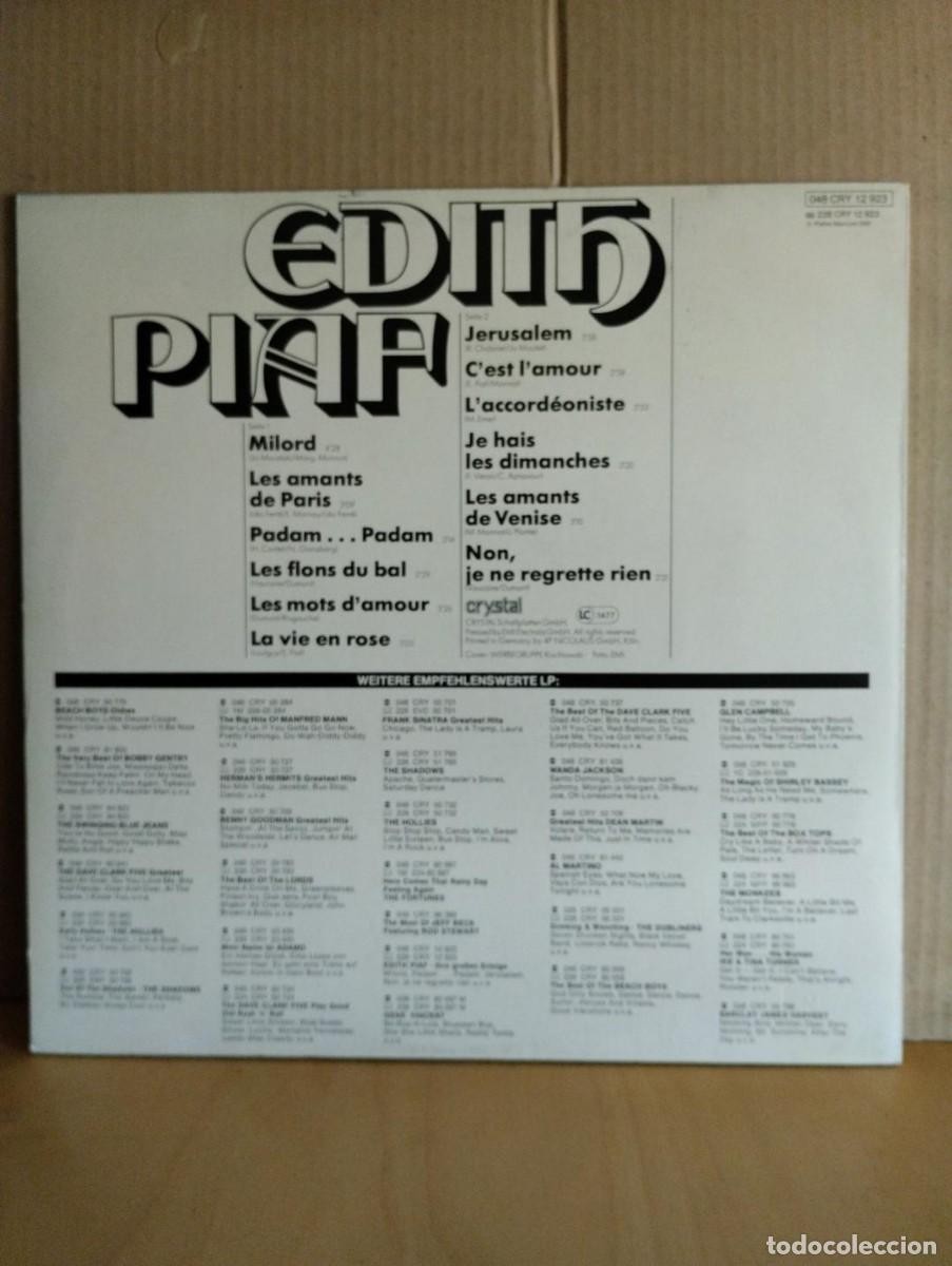 Discos de vinilo: EDITH PIAF --- IHRE GROSSEN ERFOLGE - Foto 2