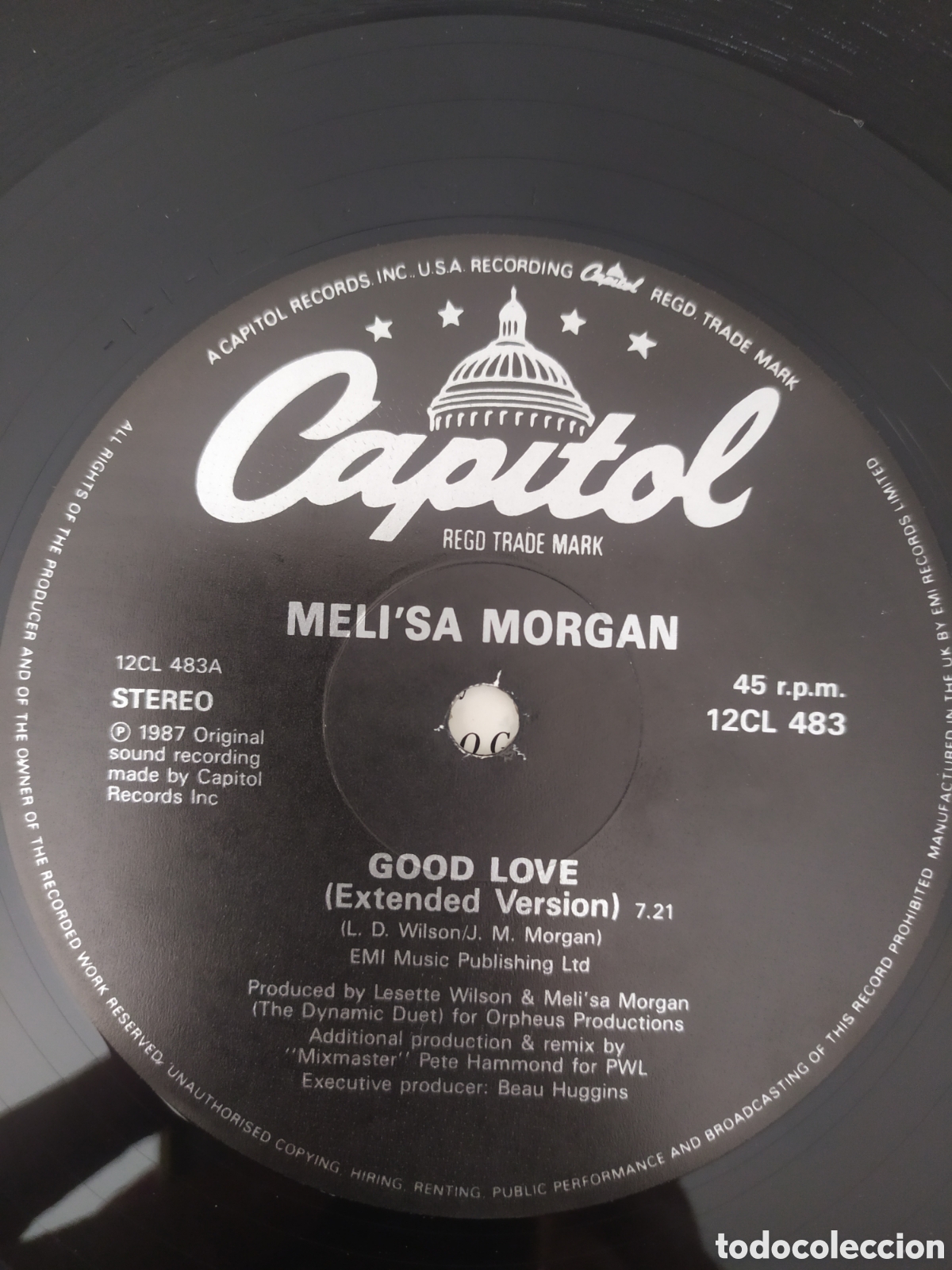 Discos de vinilo: Maxi single Melisa Morgan.&nbsp;Good Love - Foto 3