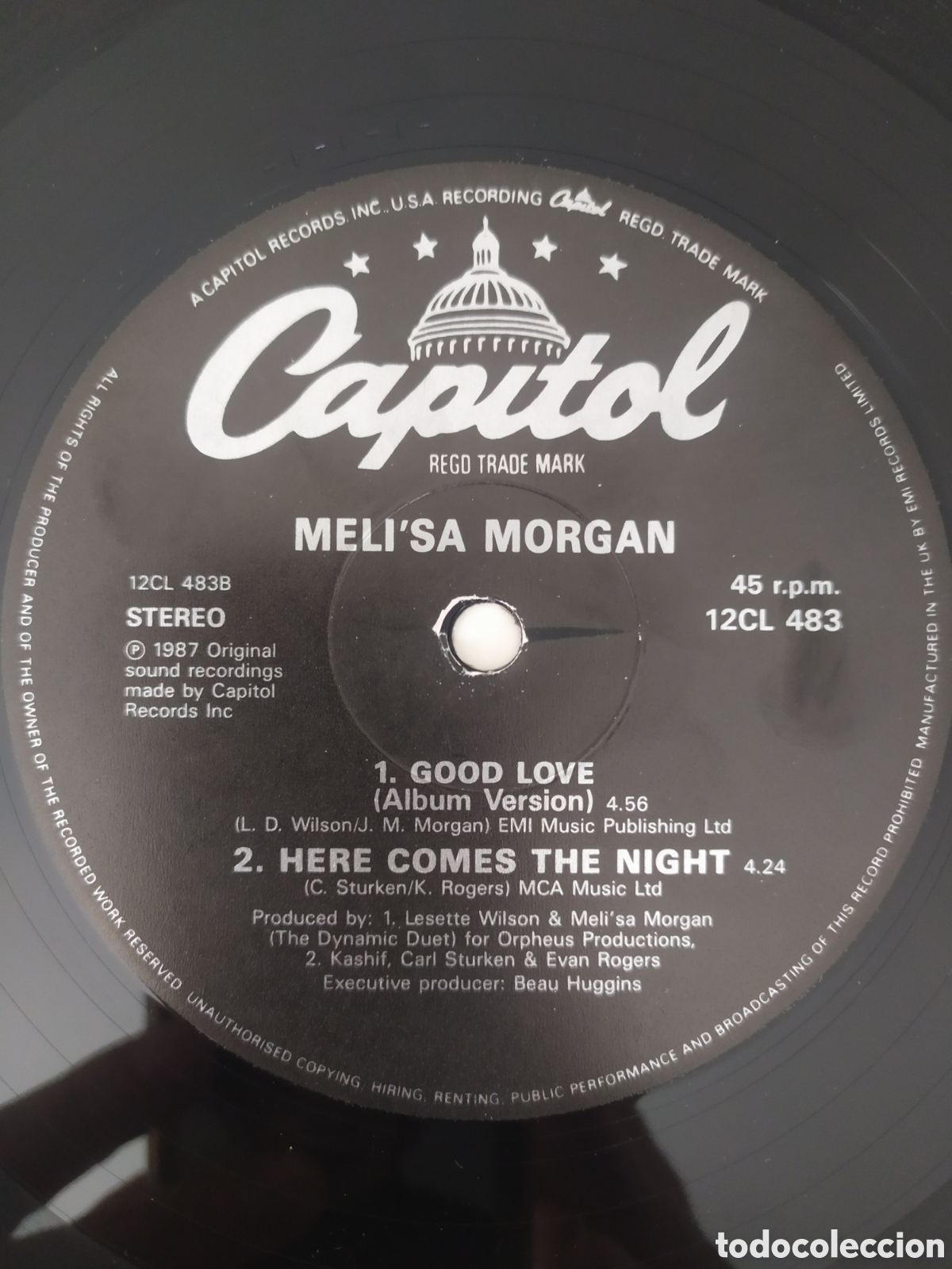 Discos de vinilo: Maxi single Melisa Morgan.&nbsp;Good Love - Foto 4