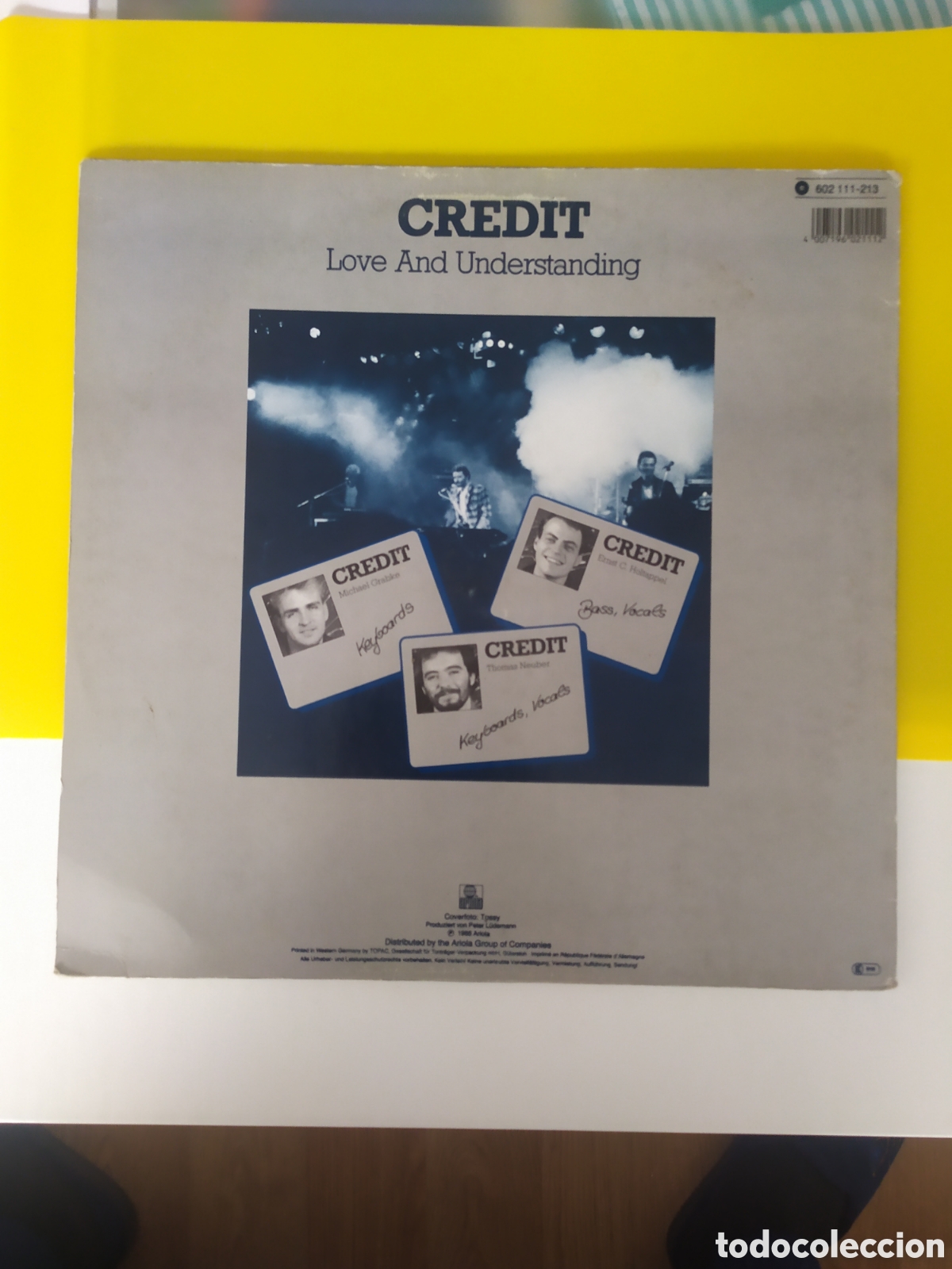 Discos de vinilo: Maxi single Credit.&nbsp;Love And Understanding - Foto 2