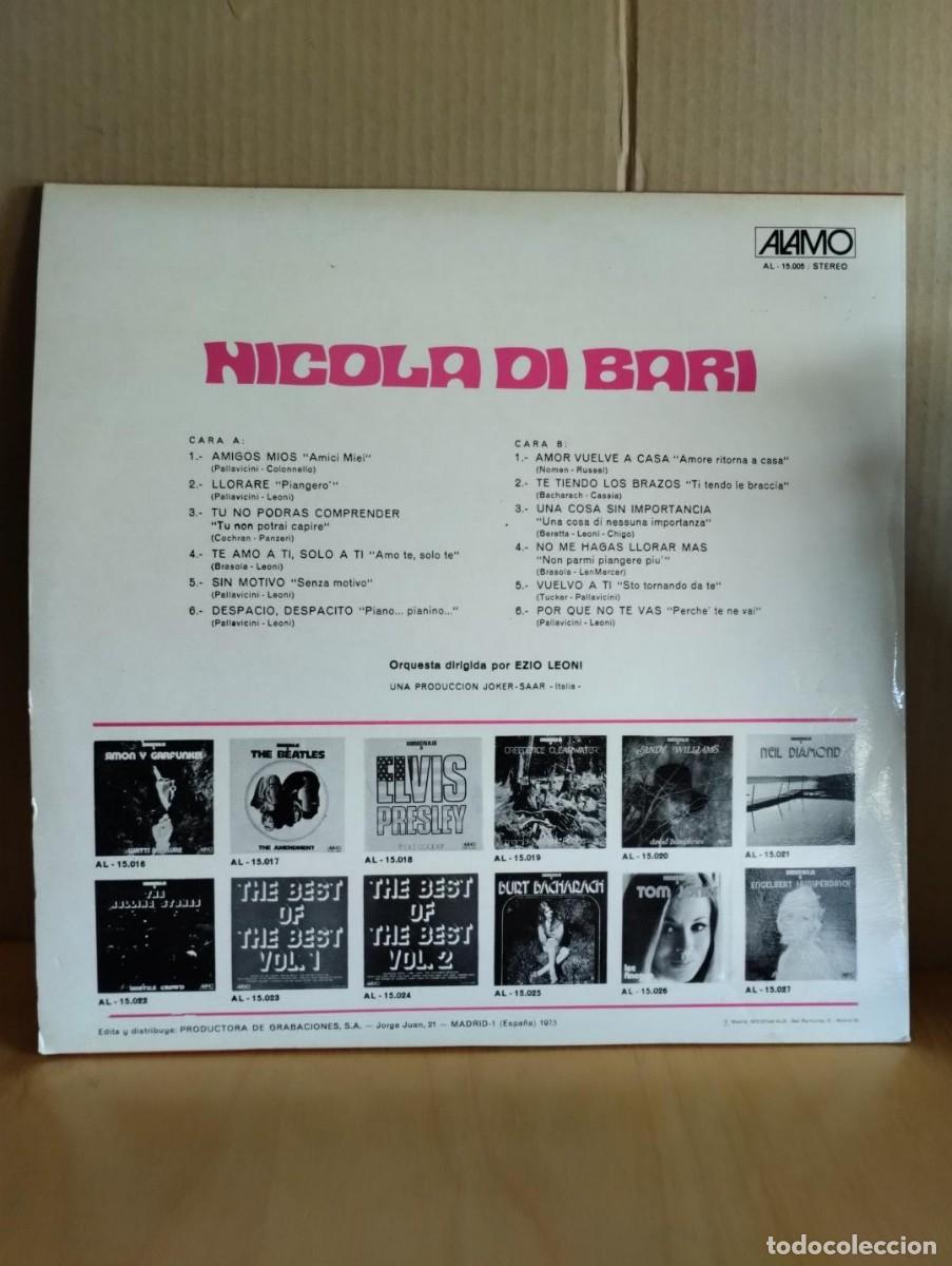 Discos de vinilo: NICOLA DI BARI ---- SAME - Foto 2