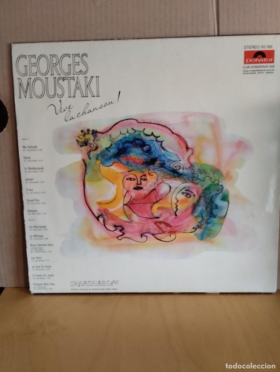 Discos de vinilo: GEORGES MOUSTAKI --- VIVE LA CHANSON ! - Foto 2