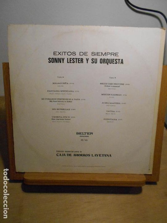 Discos de vinilo: LP. EXITOS DE SIEMPRE. SONNY LESTER Y SU ORQUESTA. BELTER - Foto 2