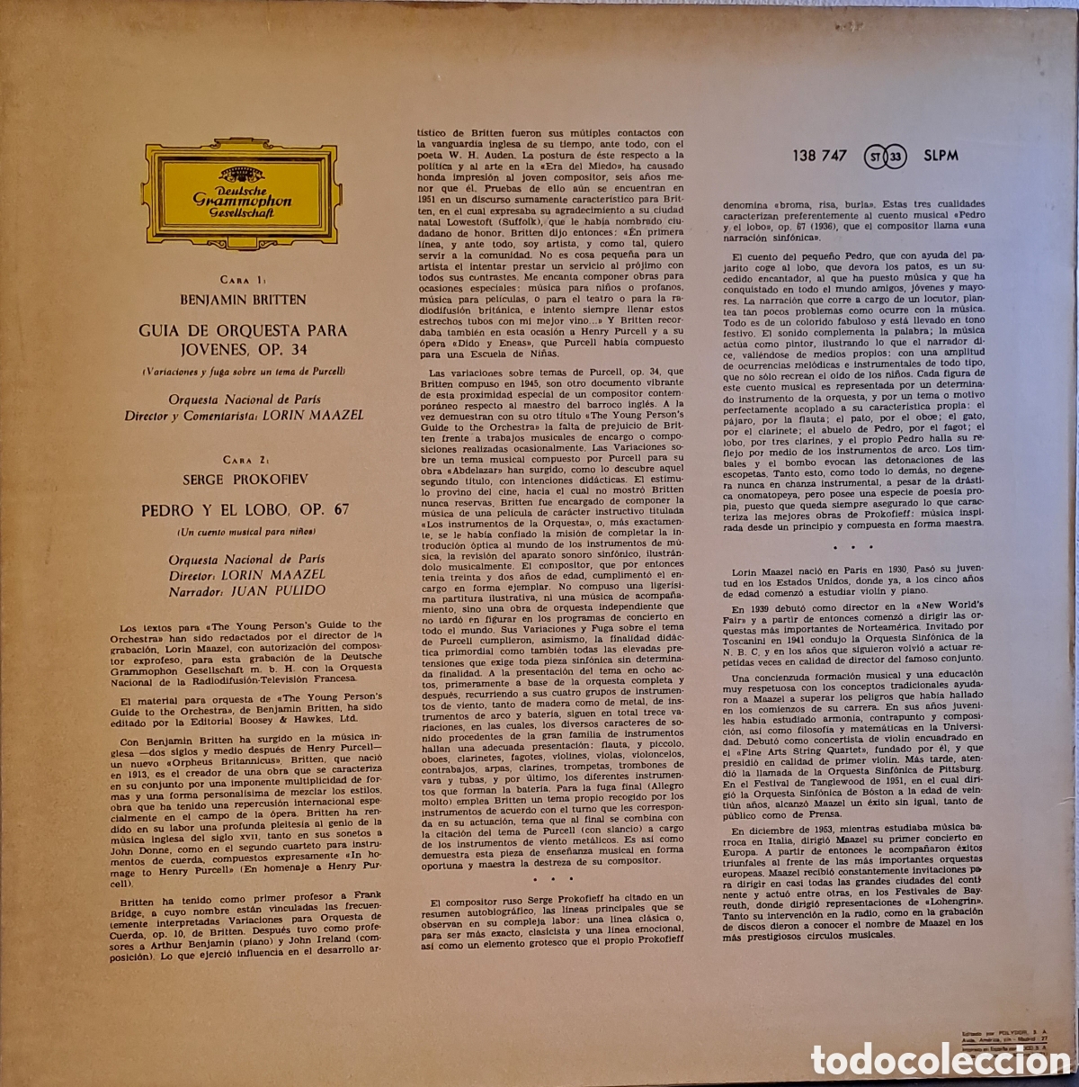 Discos de vinilo: Deutsche Grammophon - BRITTEN - Foto 2