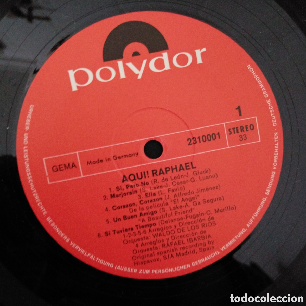 Discos de vinilo: RAPHAEL - AQUI ! - LP - 1969 - Foto 3