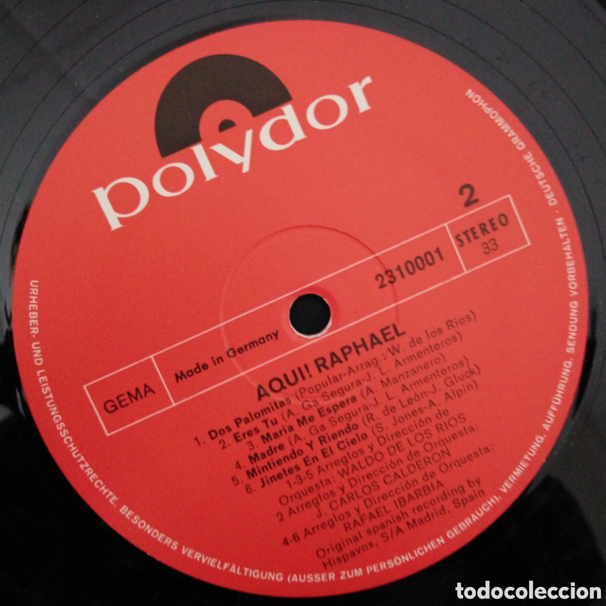 Discos de vinilo: RAPHAEL - AQUI ! - LP - 1969 - Foto 4
