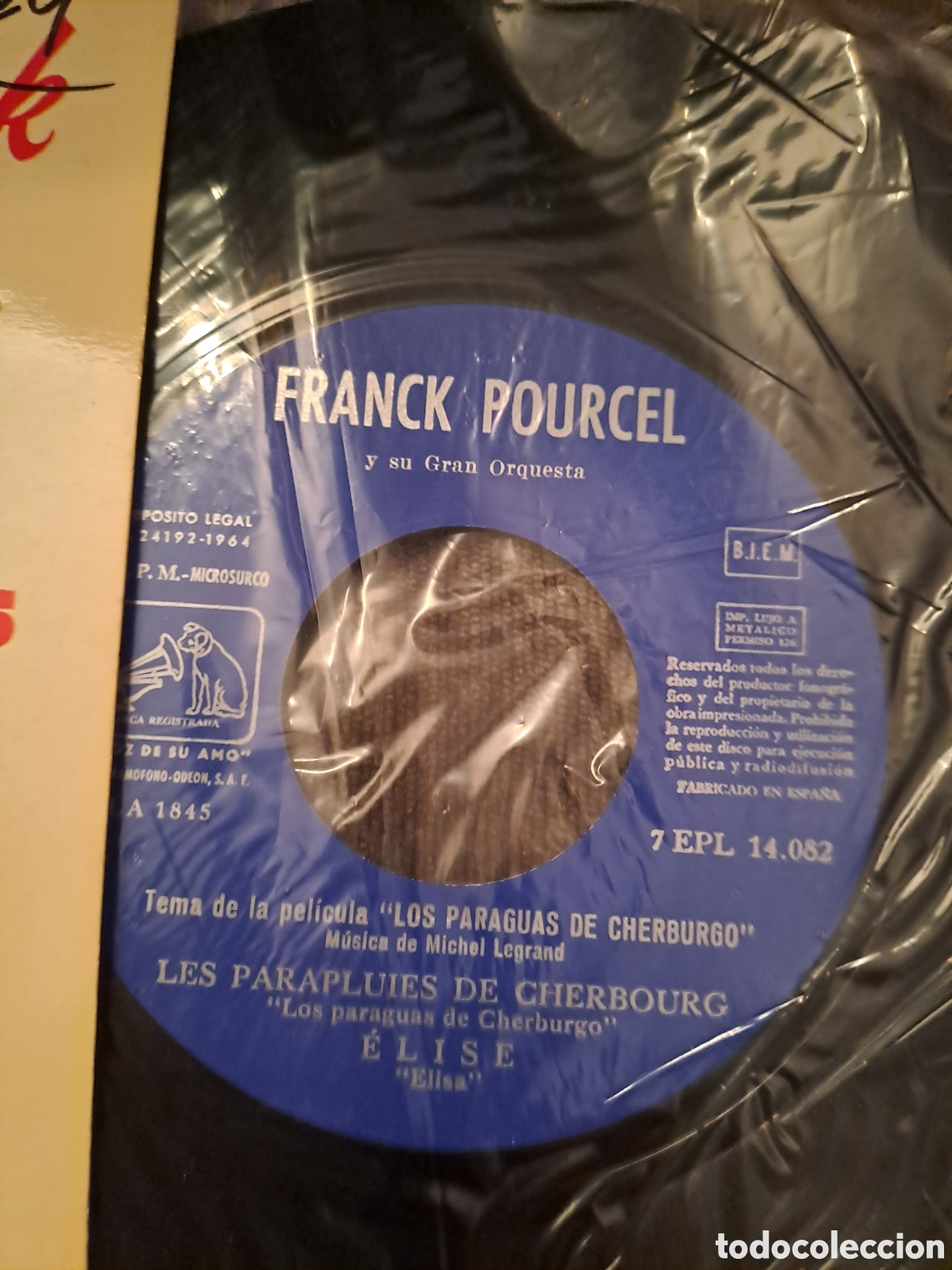 Discos de vinilo: FRANCK POURCEL. LOS PARAGUAS DE CHERBURGO + 3. iGS.1 - Foto 3
