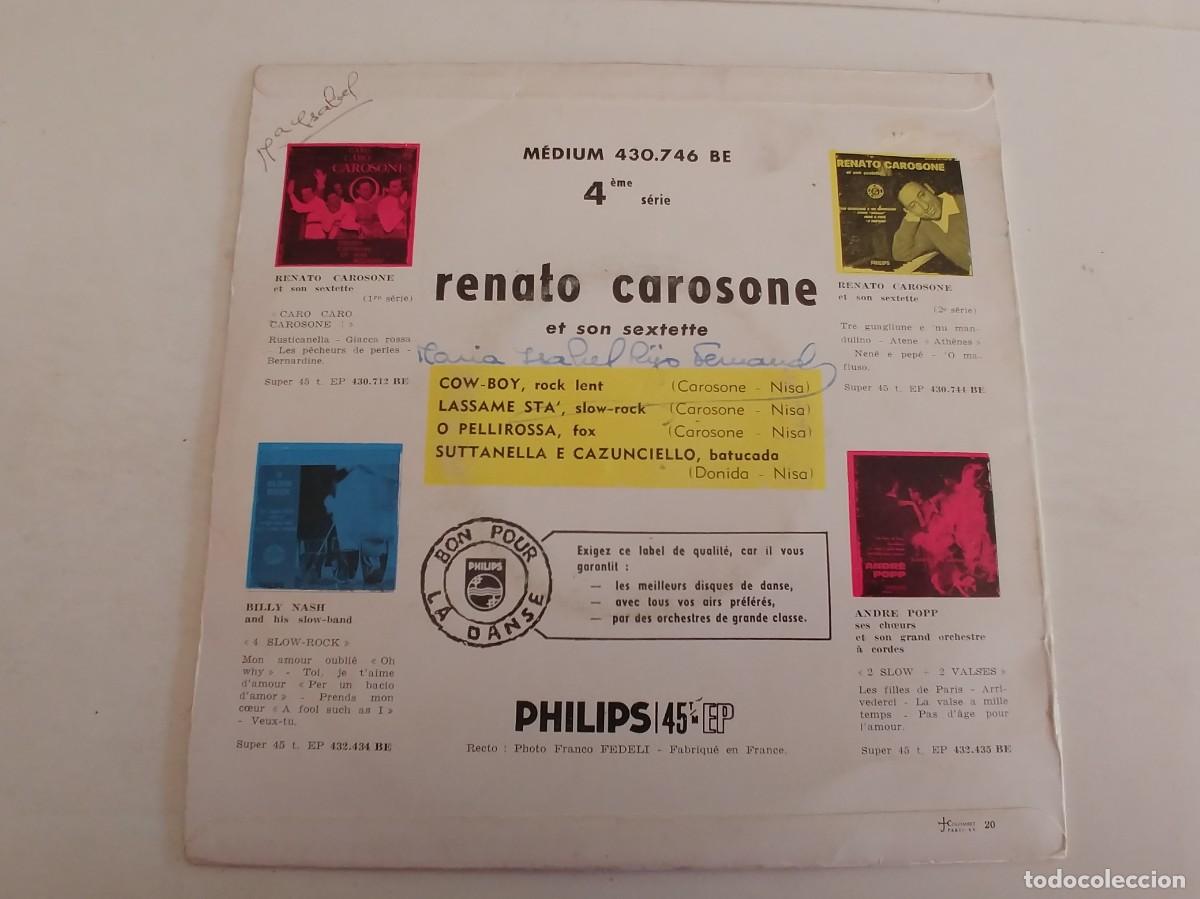 Discos de vinilo: RENATO CAROSONE-EP COW BOY +3 - Foto 2