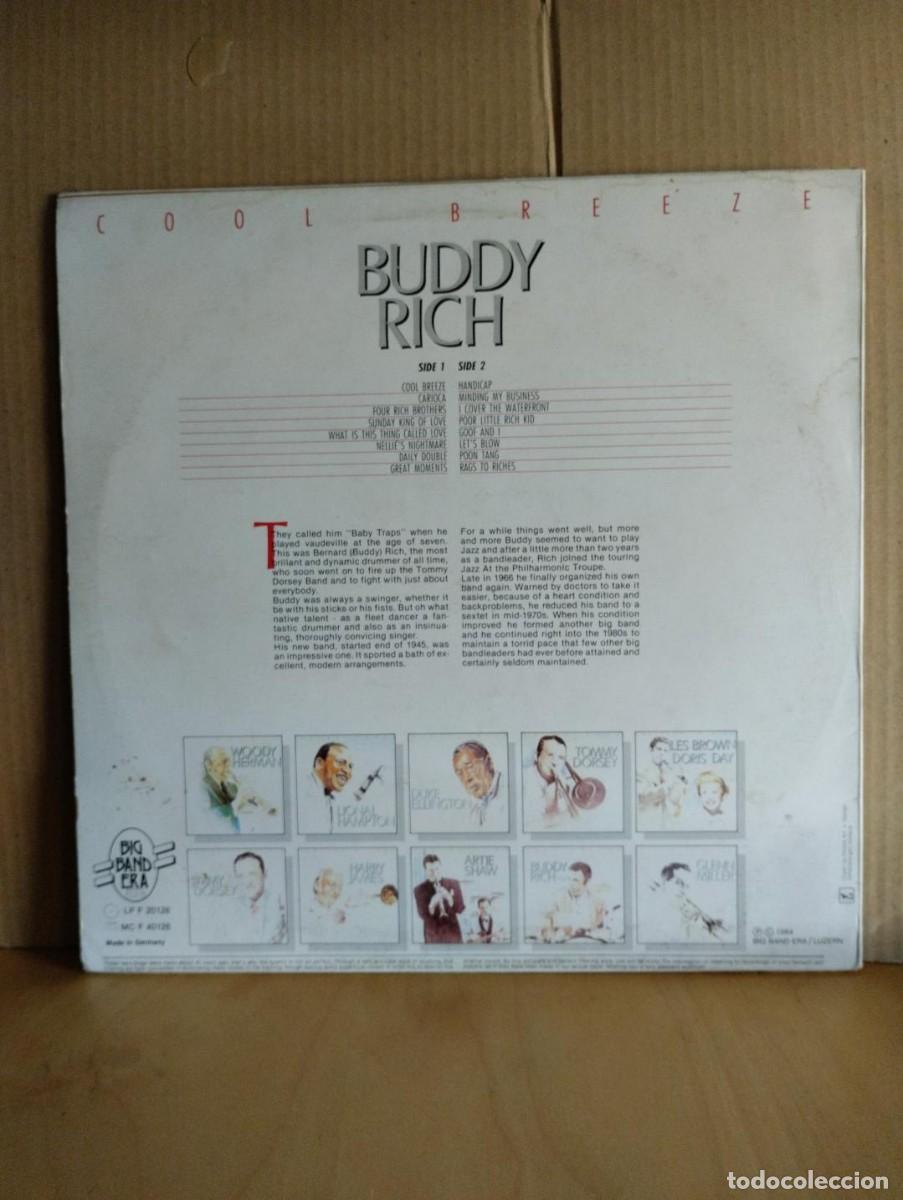 Discos de vinilo: BUDDY RICH ---- COOL BREEZE - Foto 2
