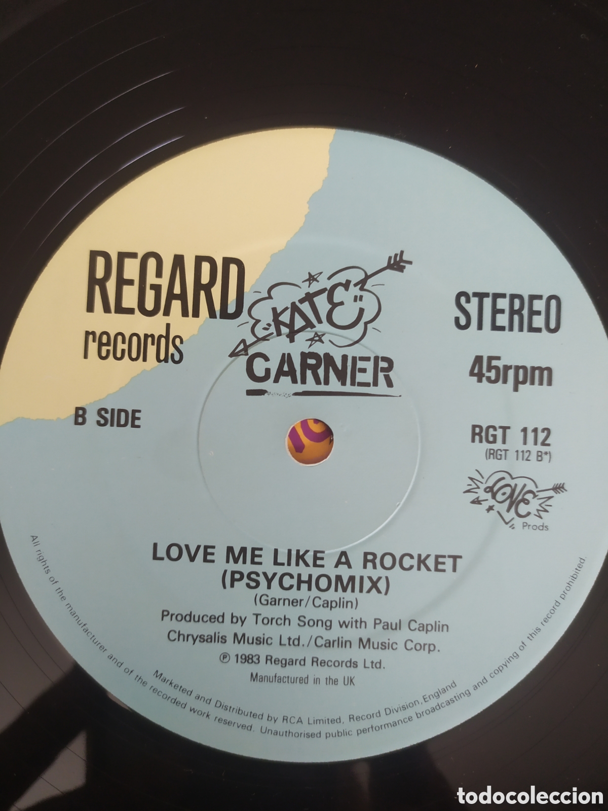Discos de vinilo: Maxi single Kate Garner.&nbsp;Love Me Like A Rocket - Foto 4