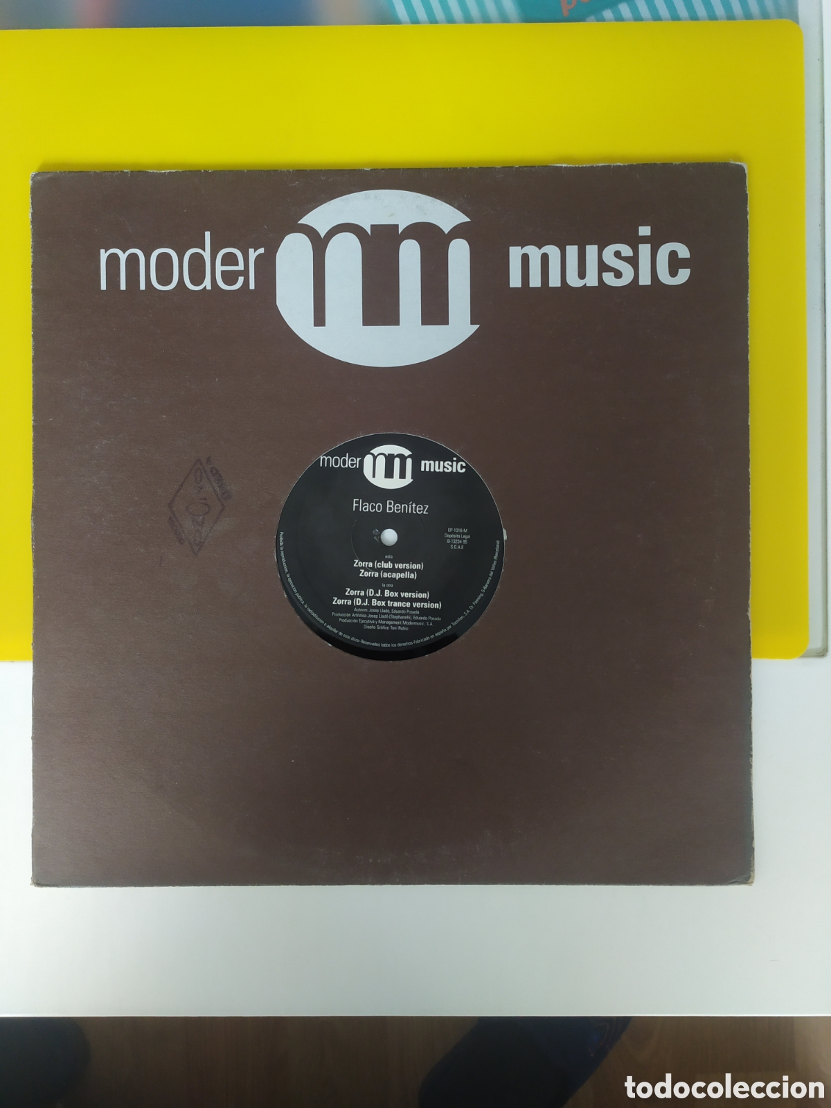 Discos de vinilo: Maxi single Flaco Ben&iacute;tez. Zorra - Foto 1