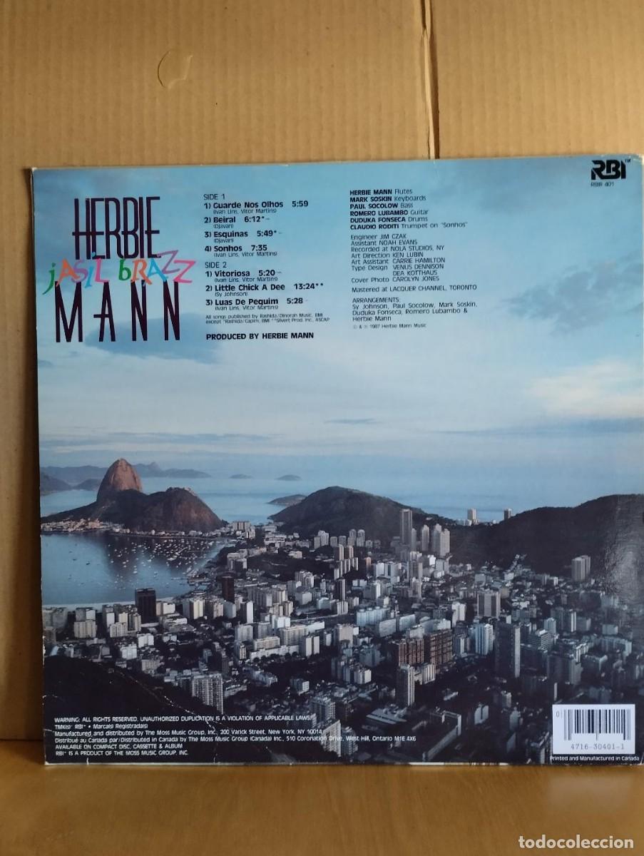 Discos de vinilo: HERBIE MANN ---- JASIL BRAZZ - Foto 2