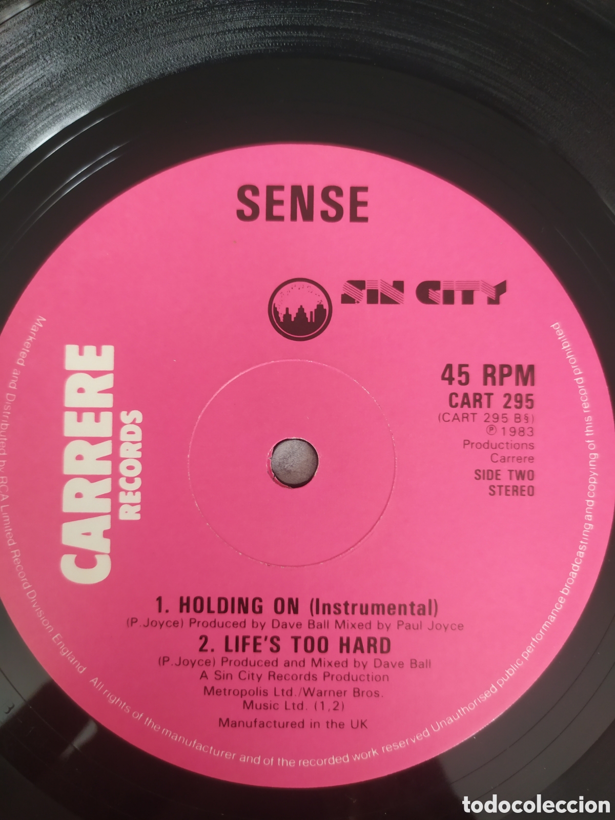 Discos de vinilo: Maxi single Sense. Holding On - Foto 4