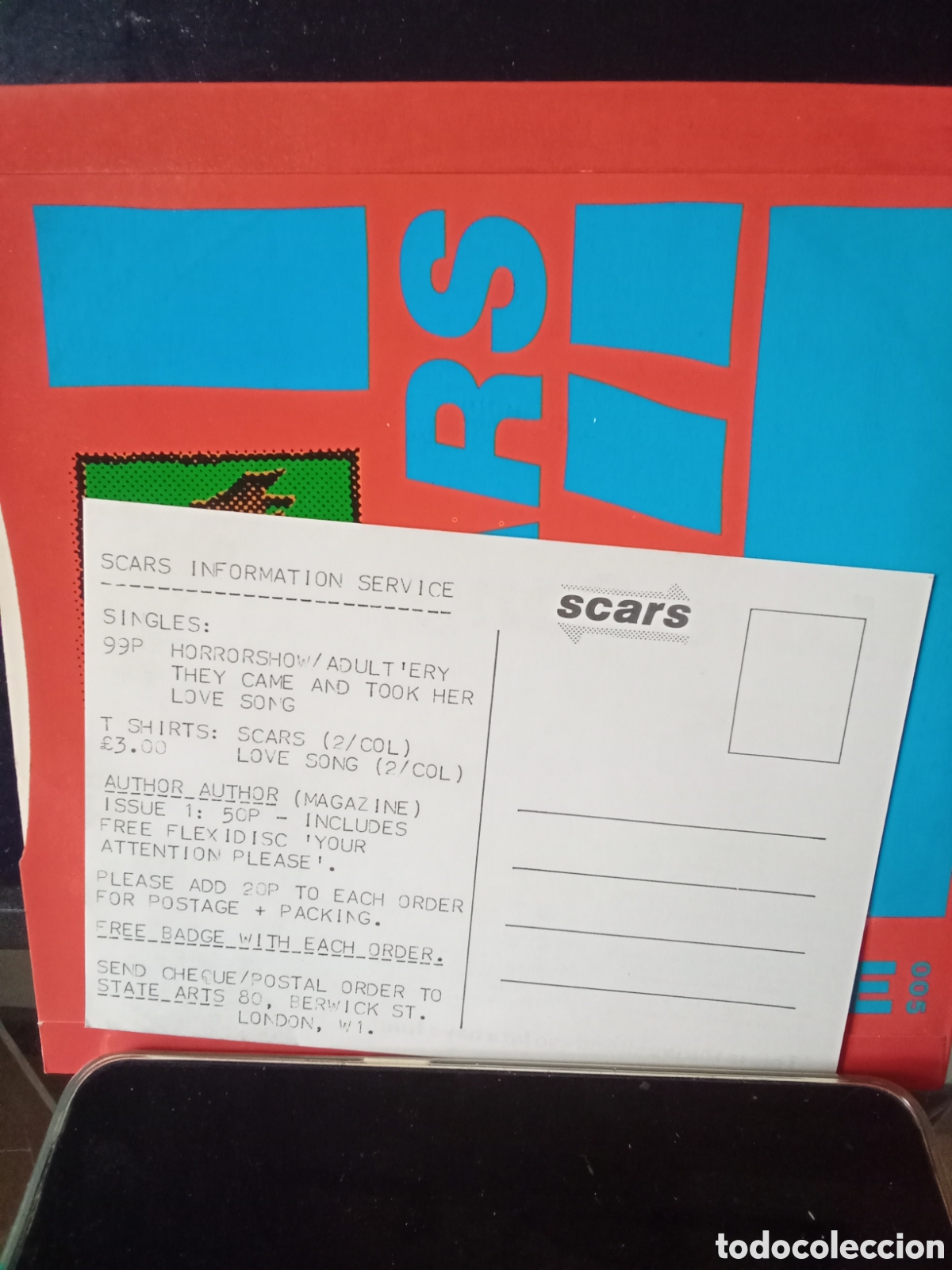 Discos de vinilo: SCARS 1980 Post punk UK. 7&rdquo; PRE Records - Foto 5