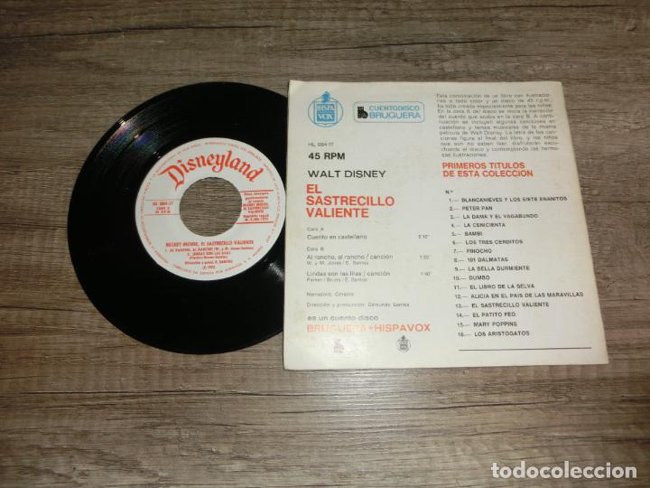 Discos de vinilo: Walt Disney - Mickey Mouse, El Sastrecillo Valiente - Foto 2