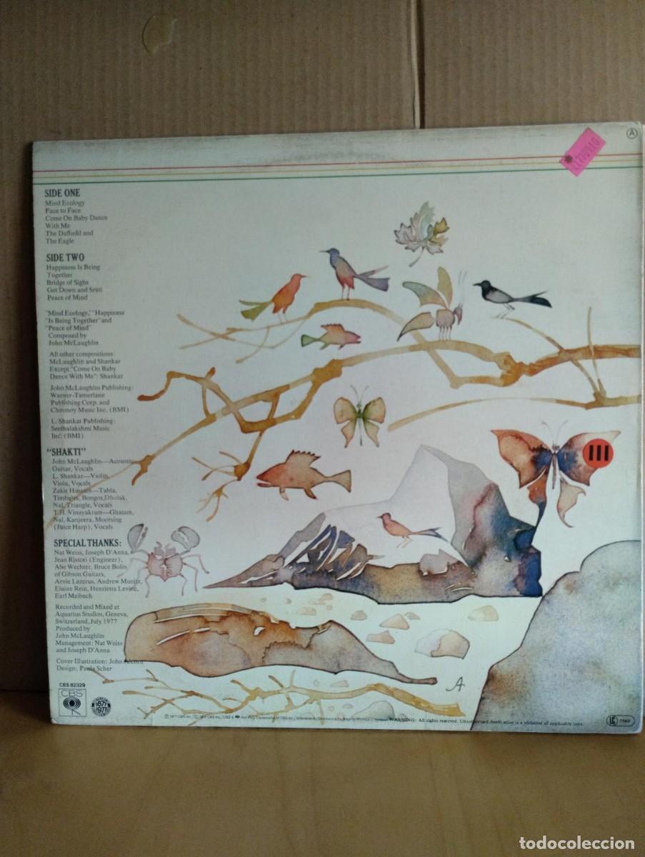Discos de vinilo: SHAKTI WITH JOHN MCLAUGHLIN ---- NATURAL ELEMENTS - Foto 2