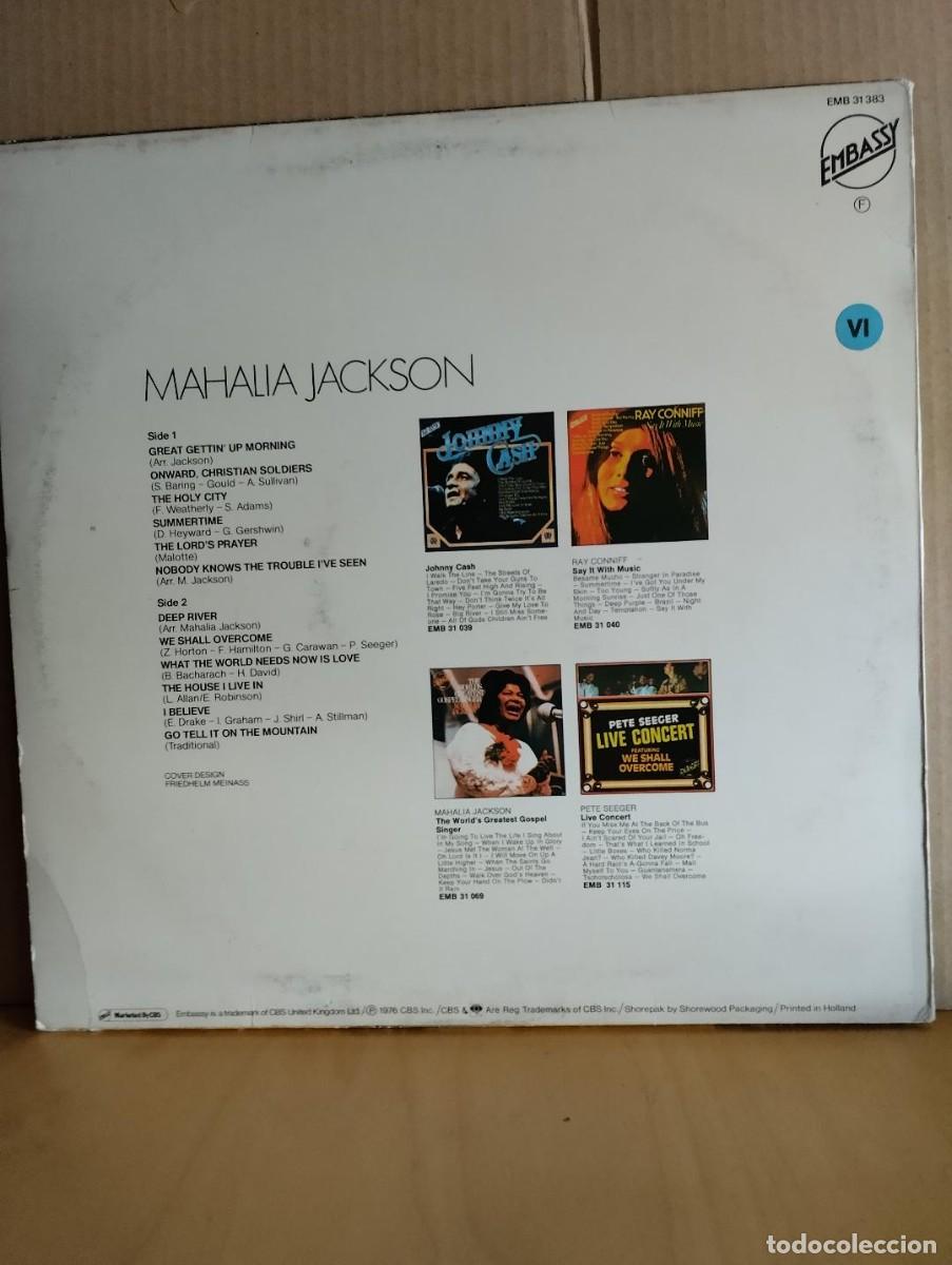 Discos de vinilo: MAHALIA JACKSON ---- MAHALIA - Foto 2