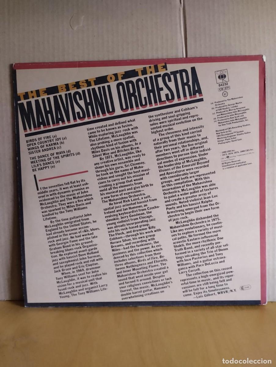 Discos de vinilo: MAHAVISHNU ORCHESTRA --- BEST OF - Foto 2