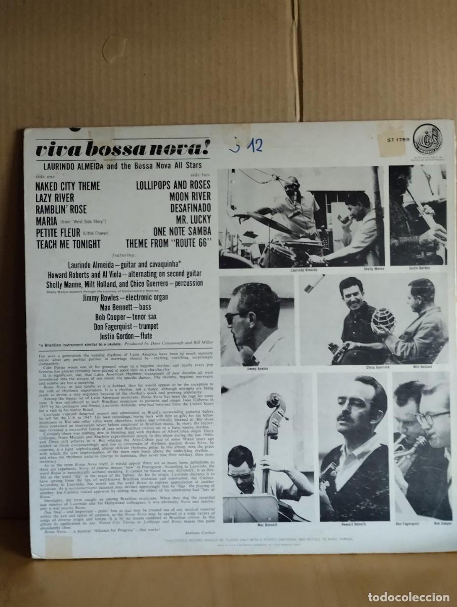 Discos de vinilo: LAURINDO ALMEIDA ---- VIVA BOSSA NOVA - Foto 2