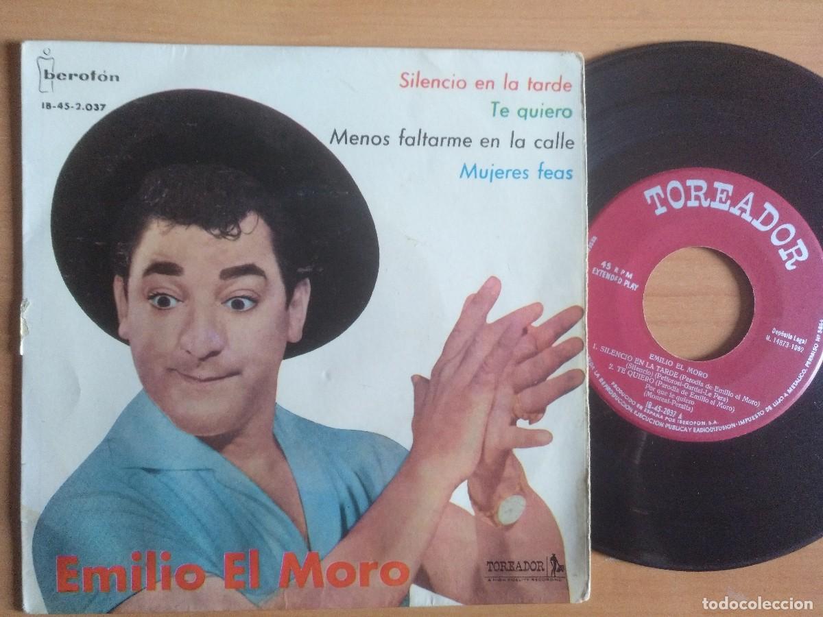 Discos de vinilo: EMILIO EL MORO EP SILENCIO EN LA TARDE - Foto 1