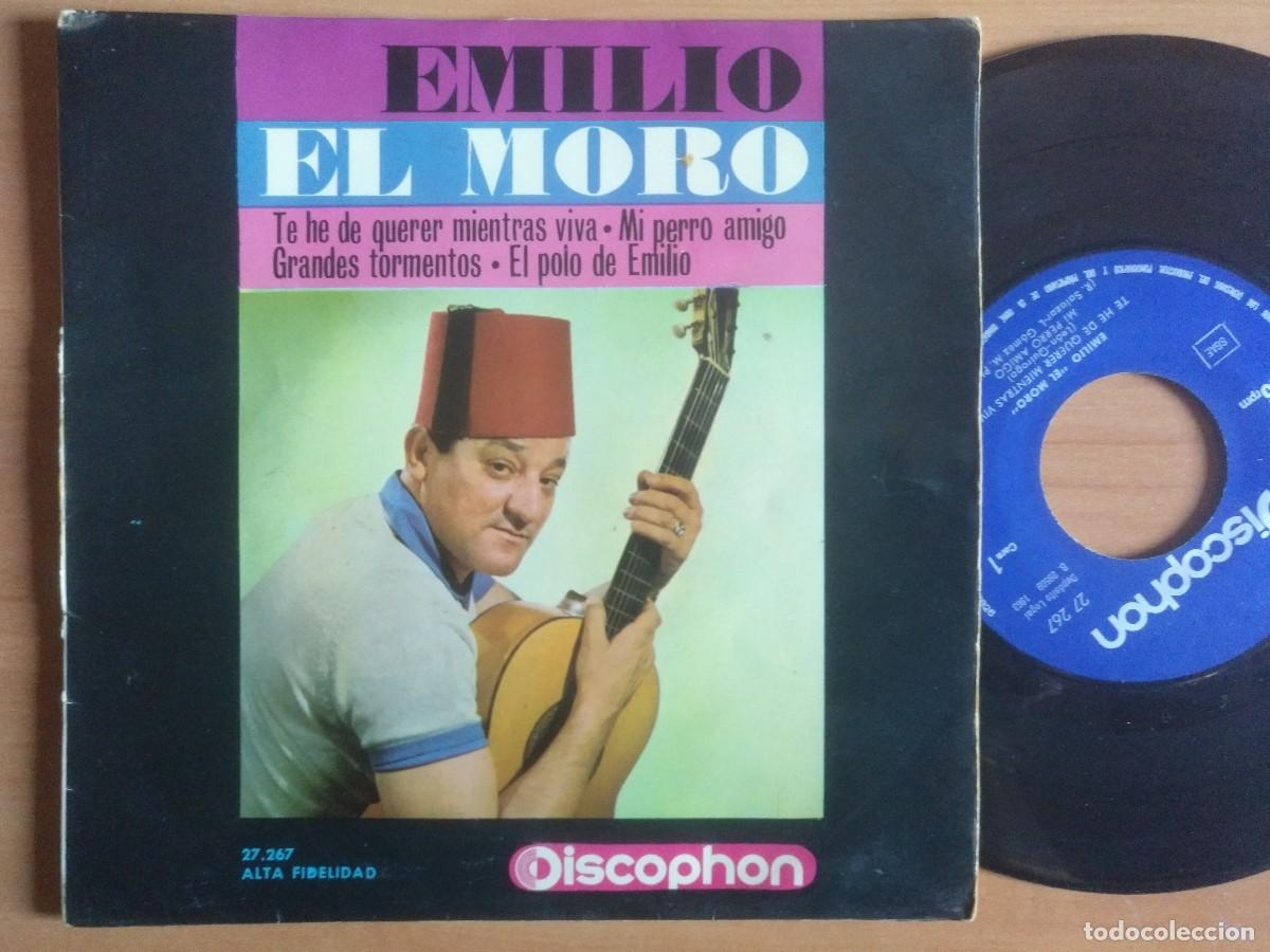 Discos de vinilo: EMILIO EL MORO EP TE HE DE QUERER MIENTRAS VIVA - Foto 1