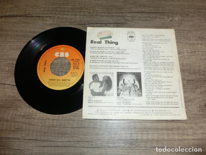 Discos de vinilo: REAL THING - CAN YOU FEEL THE FORCE - Foto 2